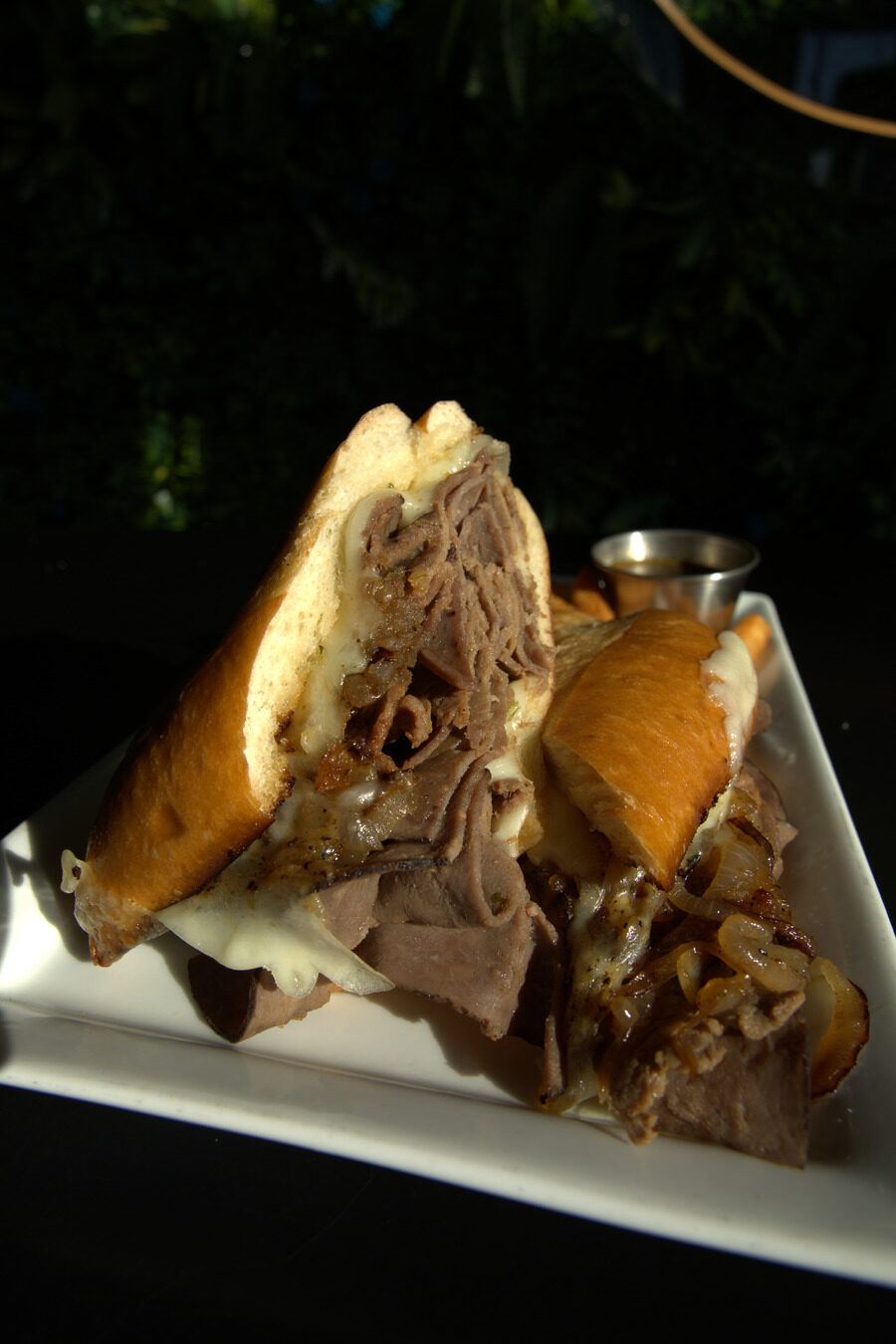 French dip sandwich with au jus